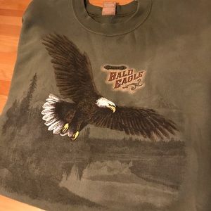 Vintage bald eagle crew neck sweatshirt